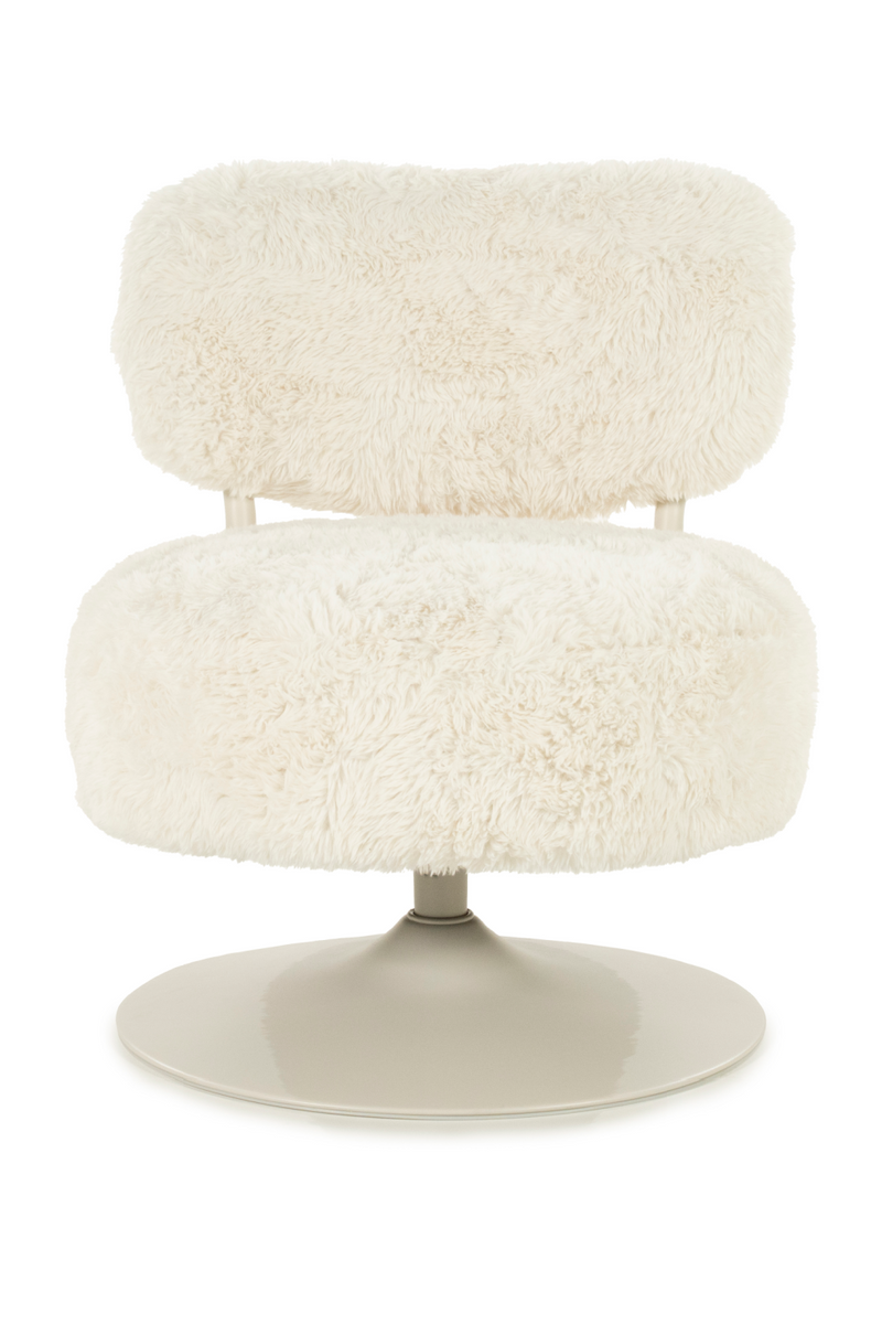 Round Furry Swivel Chair | By-Boo Furlo | Oroatrade.com