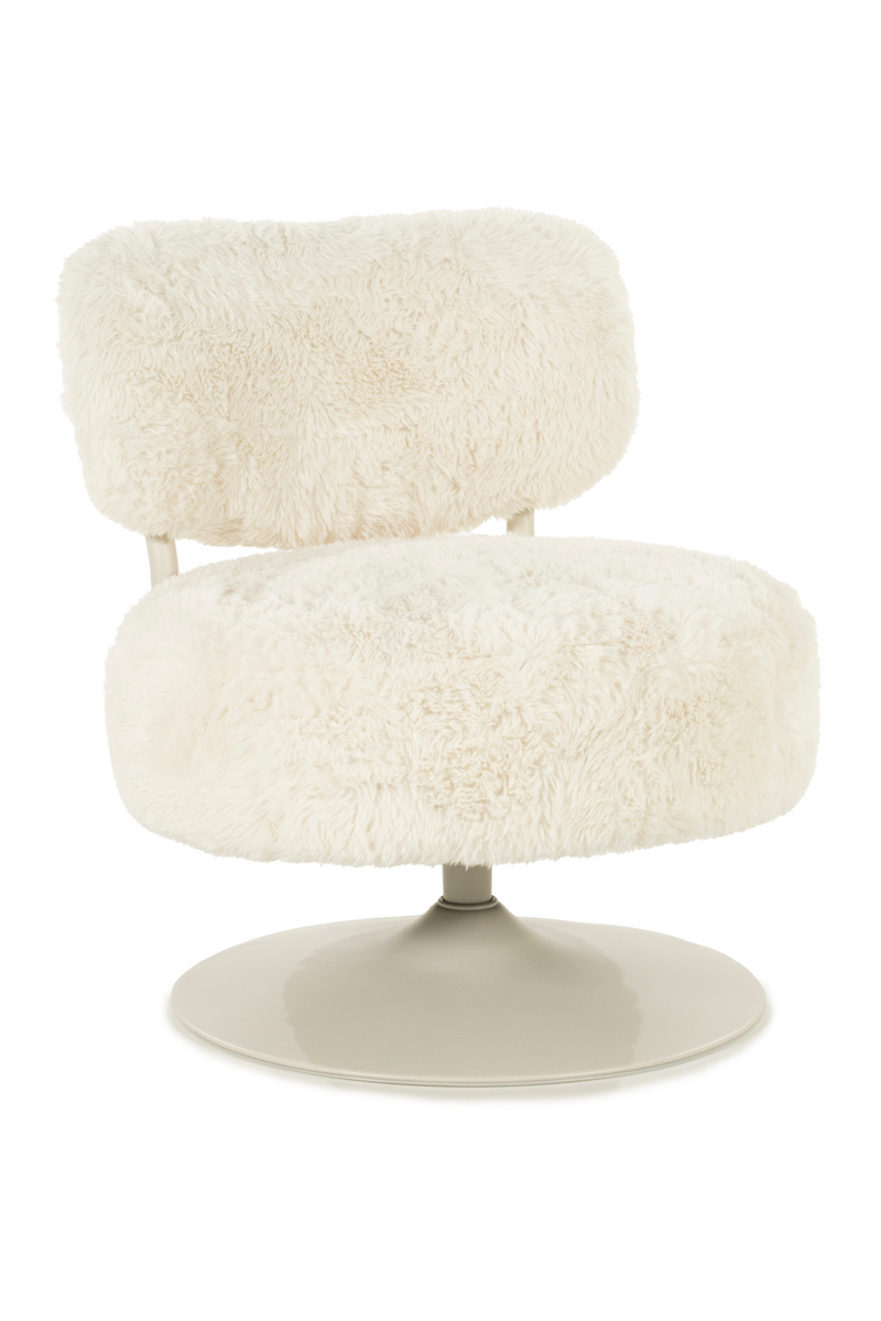 Round Furry Swivel Chair | By-Boo Furlo | Oroatrade.com