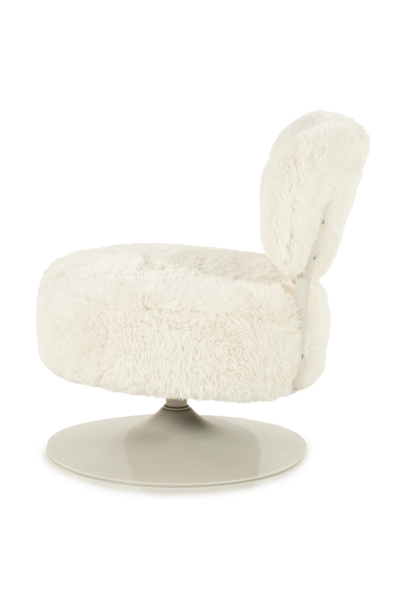 Round Furry Swivel Chair | By-Boo Furlo | Oroatrade.com
