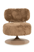 Round Furry Swivel Chair | By-Boo Furlo | Oroatrade.com