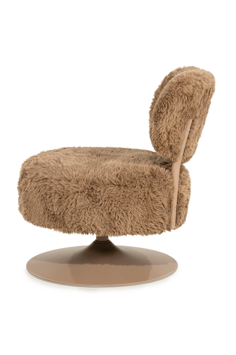 Round Furry Swivel Chair | By-Boo Furlo | Oroatrade.com