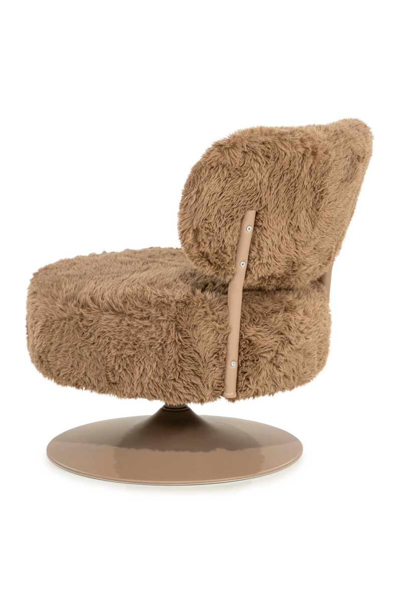 Round Furry Swivel Chair | By-Boo Furlo | Oroatrade.com
