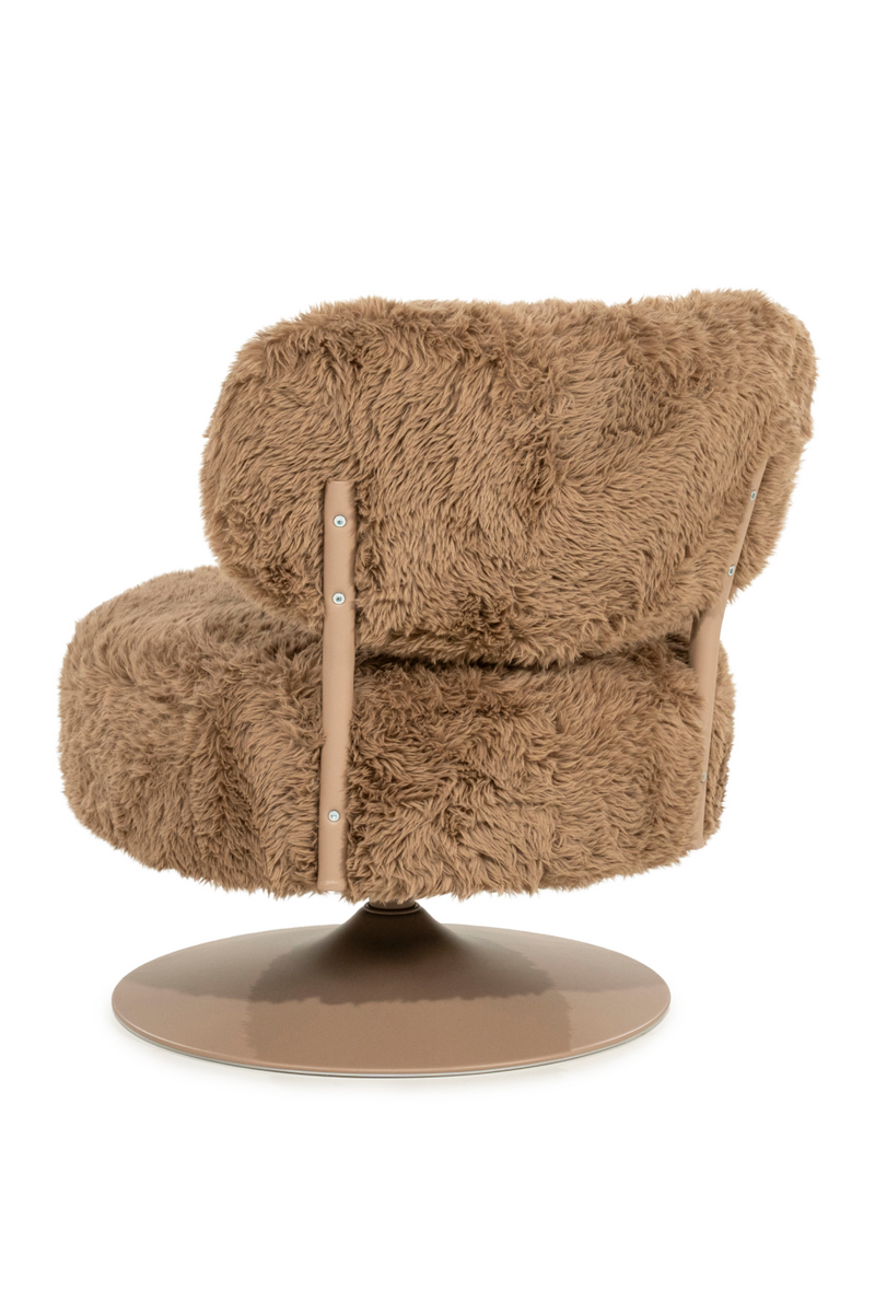 Round Furry Swivel Chair | By-Boo Furlo | Oroatrade.com