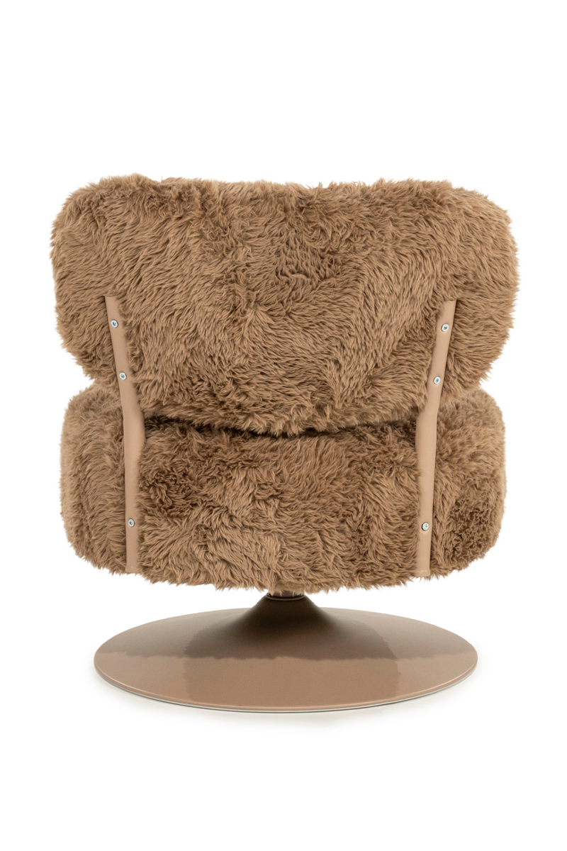 Round Furry Swivel Chair | By-Boo Furlo | Oroatrade.com