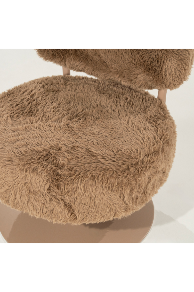 Round Furry Swivel Chair | By-Boo Furlo | Oroatrade.com
