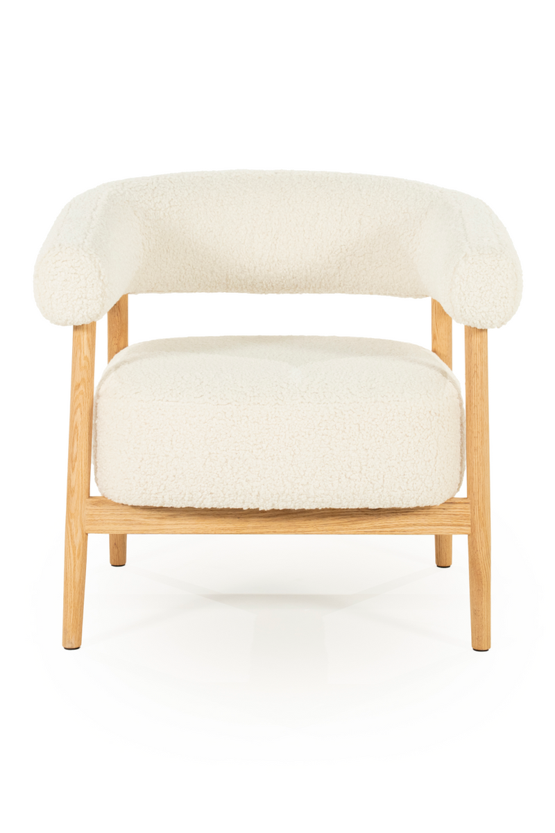 Oak Framed Curve Lounge Chair | By-Boo Cozy | Oroatrade.com