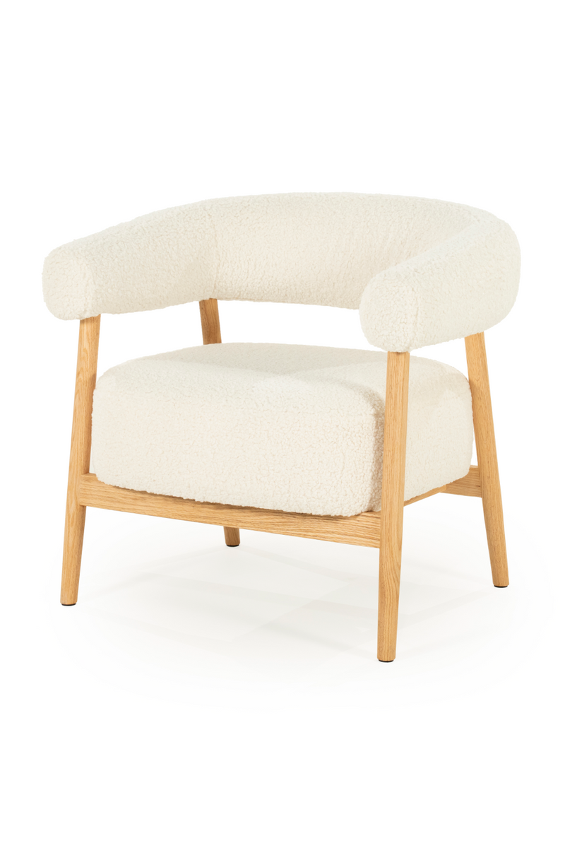 Oak Framed Curve Lounge Chair | By-Boo Cozy | Oroatrade.com