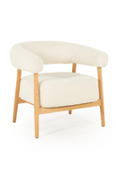 Oak Framed Curve Lounge Chair | By-Boo Cozy | Oroatrade.com