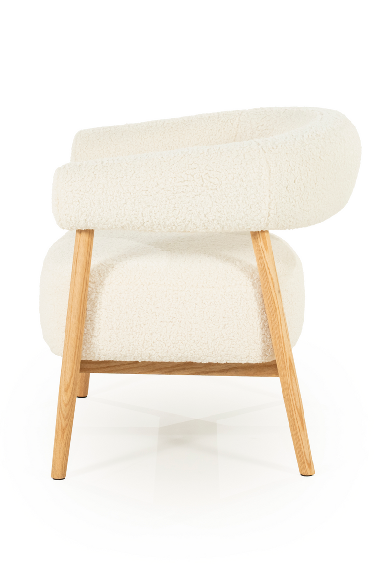 Oak Framed Curve Lounge Chair | By-Boo Cozy | Oroatrade.com