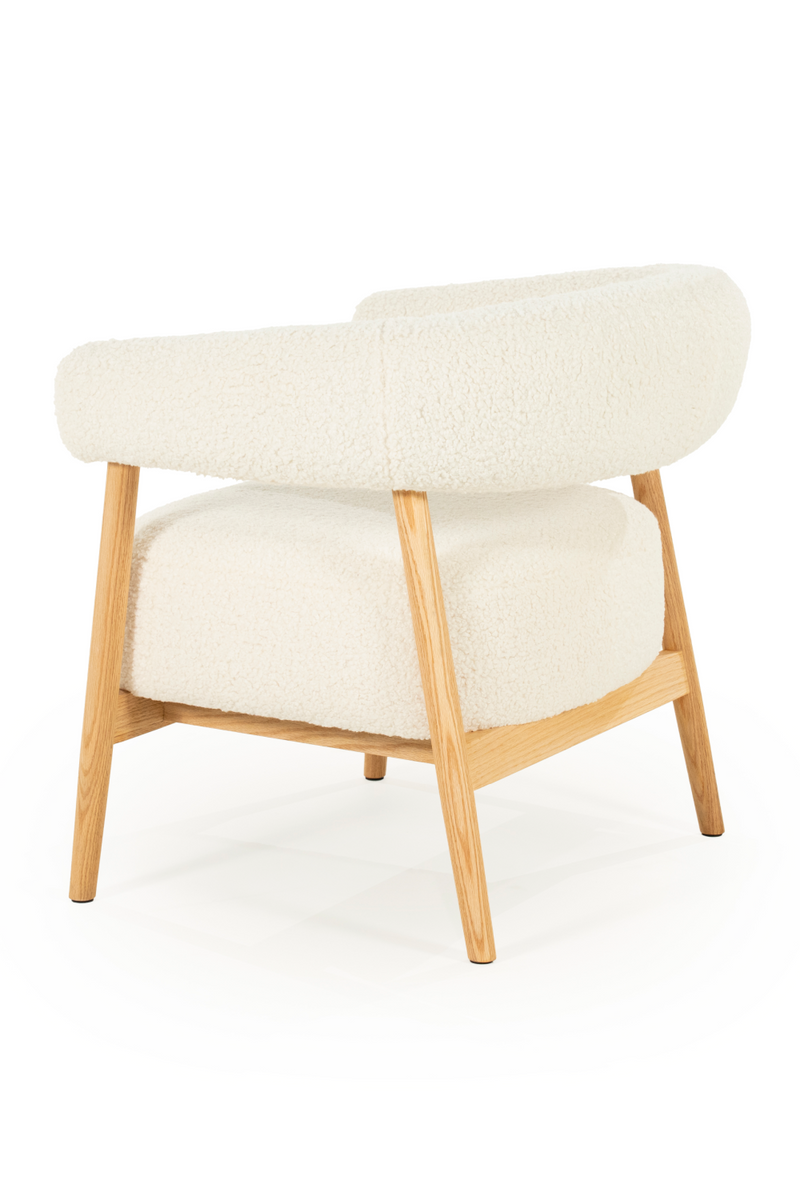 Oak Framed Curve Lounge Chair | By-Boo Cozy | Oroatrade.com