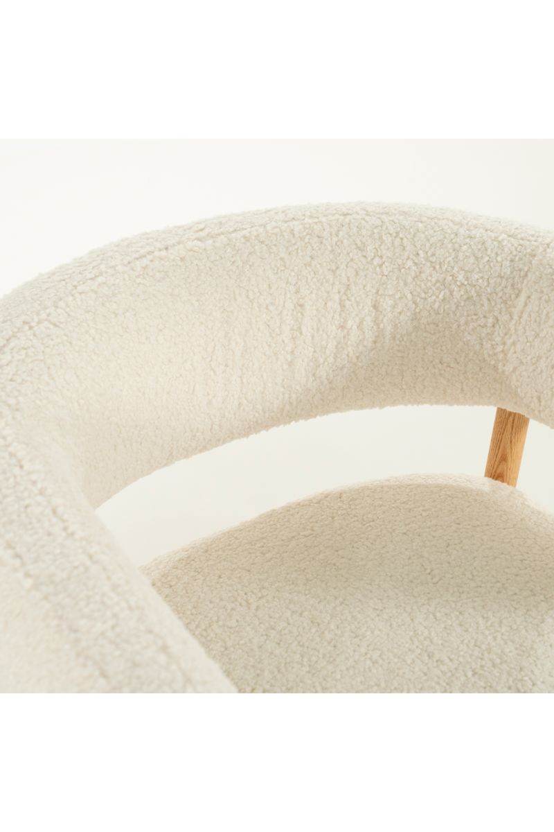 Oak Framed Curve Lounge Chair | By-Boo Cozy | Oroatrade.com