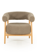 Oak Framed Curve Lounge Chair | By-Boo Cozy | Oroatrade.com