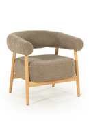 Oak Framed Curve Lounge Chair | By-Boo Cozy | Oroatrade.com