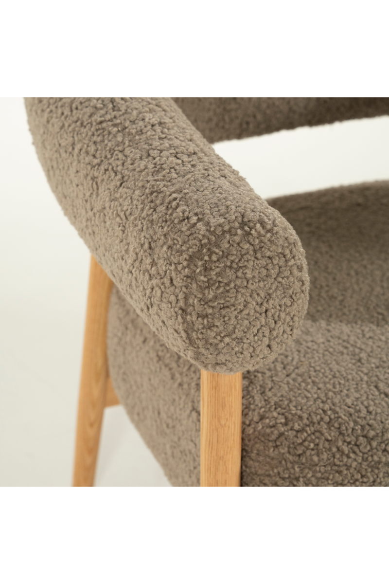 Oak Framed Curve Lounge Chair | By-Boo Cozy | Oroatrade.com