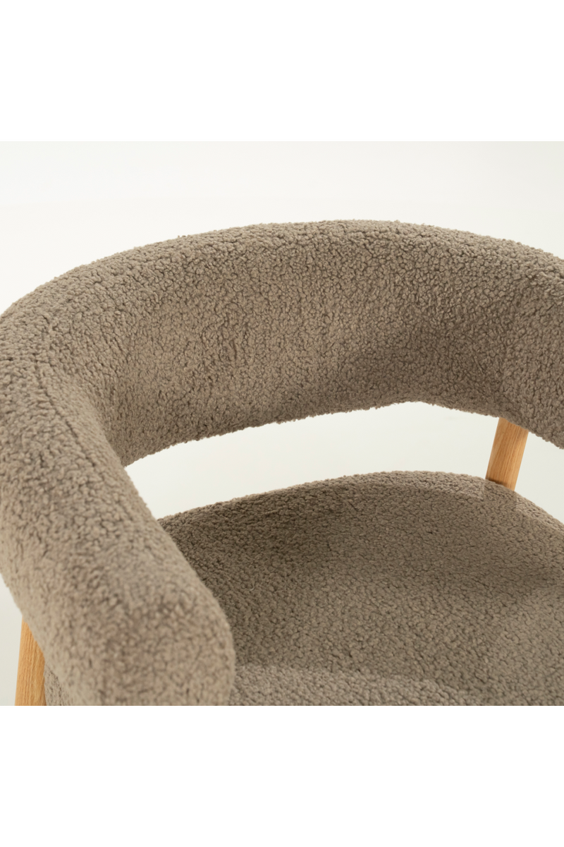 Oak Framed Curve Lounge Chair | By-Boo Cozy | Oroatrade.com