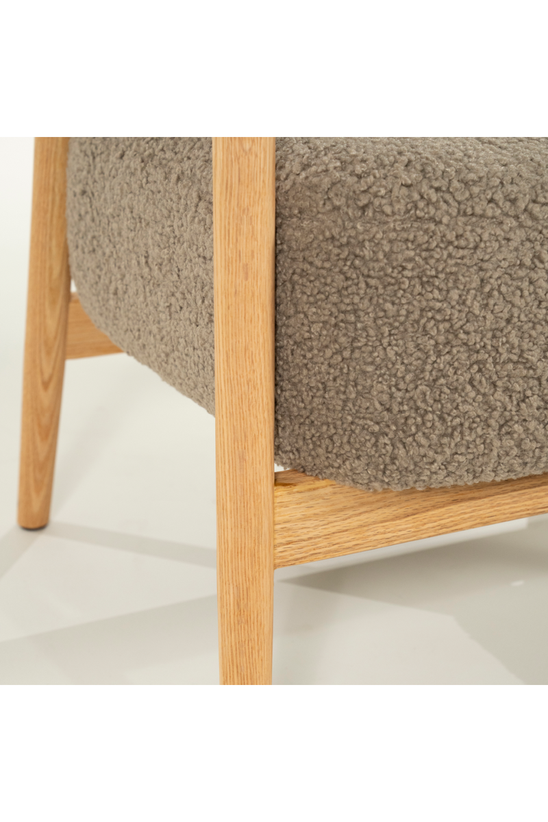 Oak Framed Curve Lounge Chair | By-Boo Cozy | Oroatrade.com