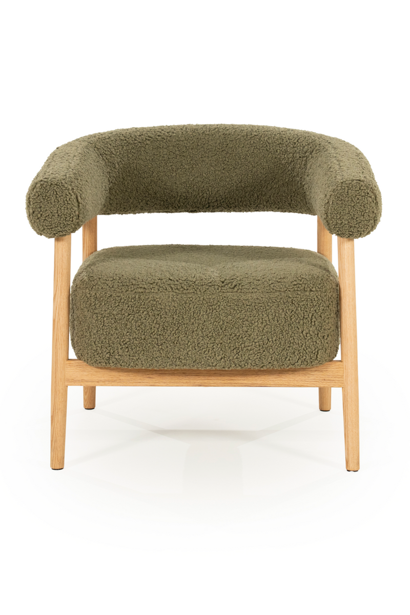 Oak Framed Curve Lounge Chair | By-Boo Cozy | Oroatrade.com