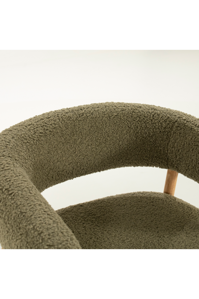 Oak Framed Curve Lounge Chair | By-Boo Cozy | Oroatrade.com