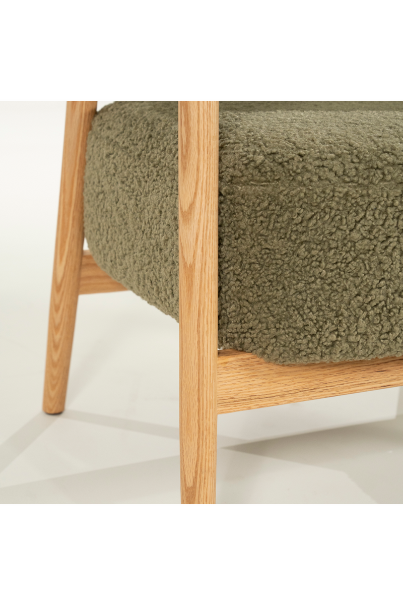 Oak Framed Curve Lounge Chair | By-Boo Cozy | Oroatrade.com