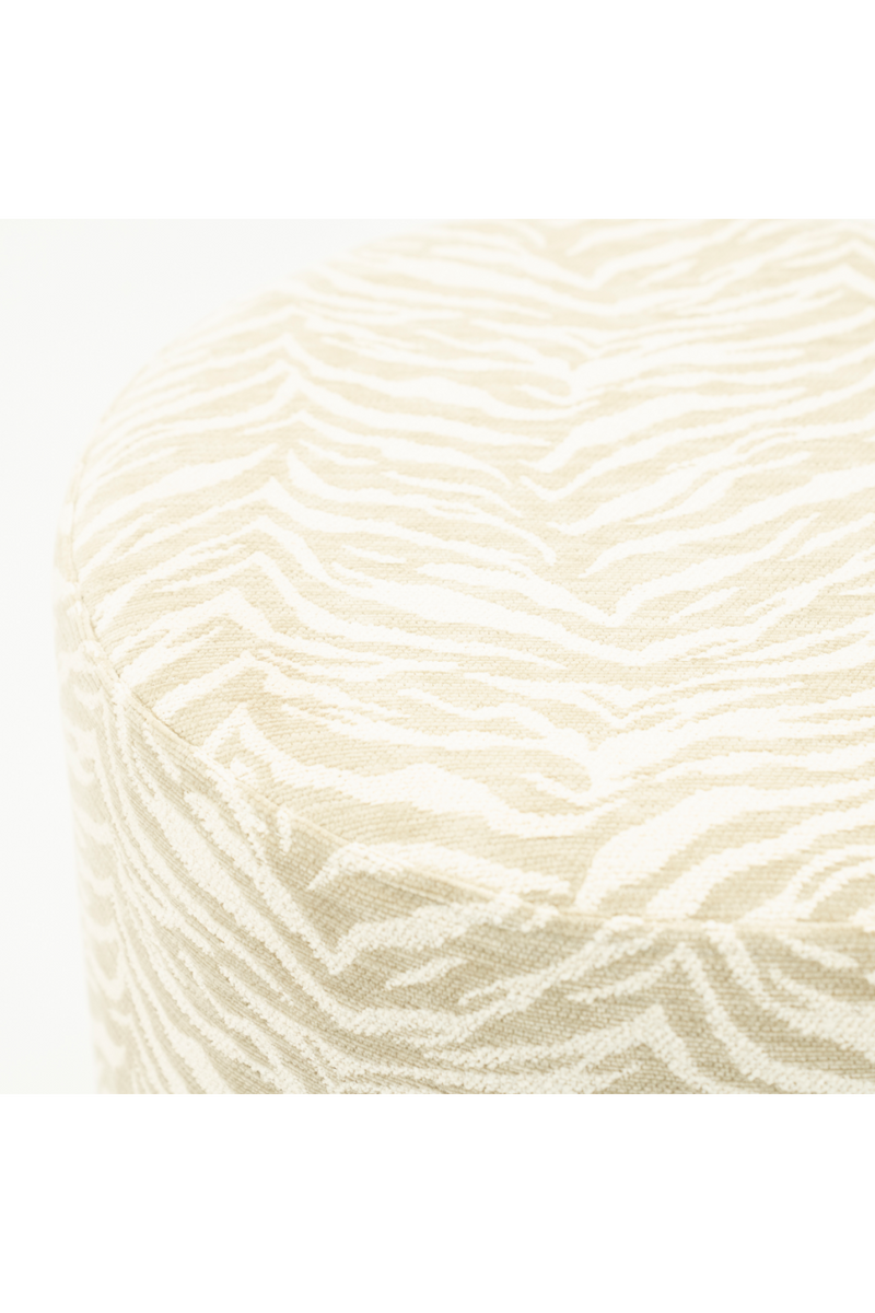 Printed Fabric Round Stool | By-Boo Tigra | Oroatrade.com