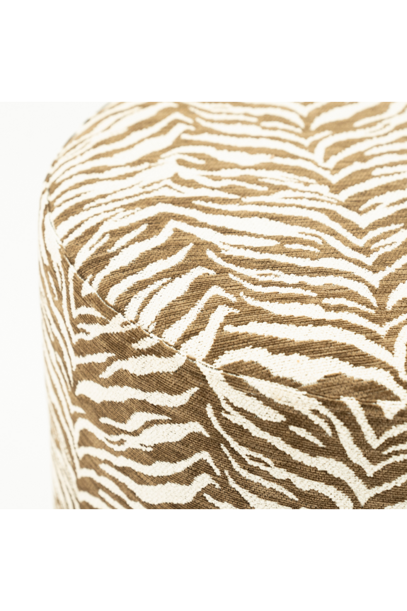 Printed Fabric Round Stool | By-Boo Tigra | Oroatrade.com