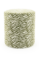 Printed Fabric Round Stool | By-Boo Tigra | Oroatrade.com