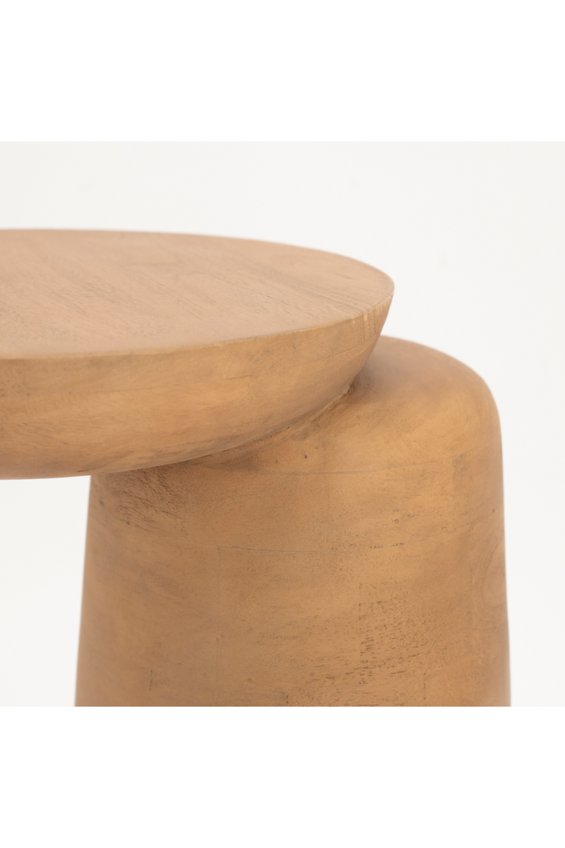 Lacquered Wood Asymmetric Side Table | By-Boo Woomble | Oroatrade.com