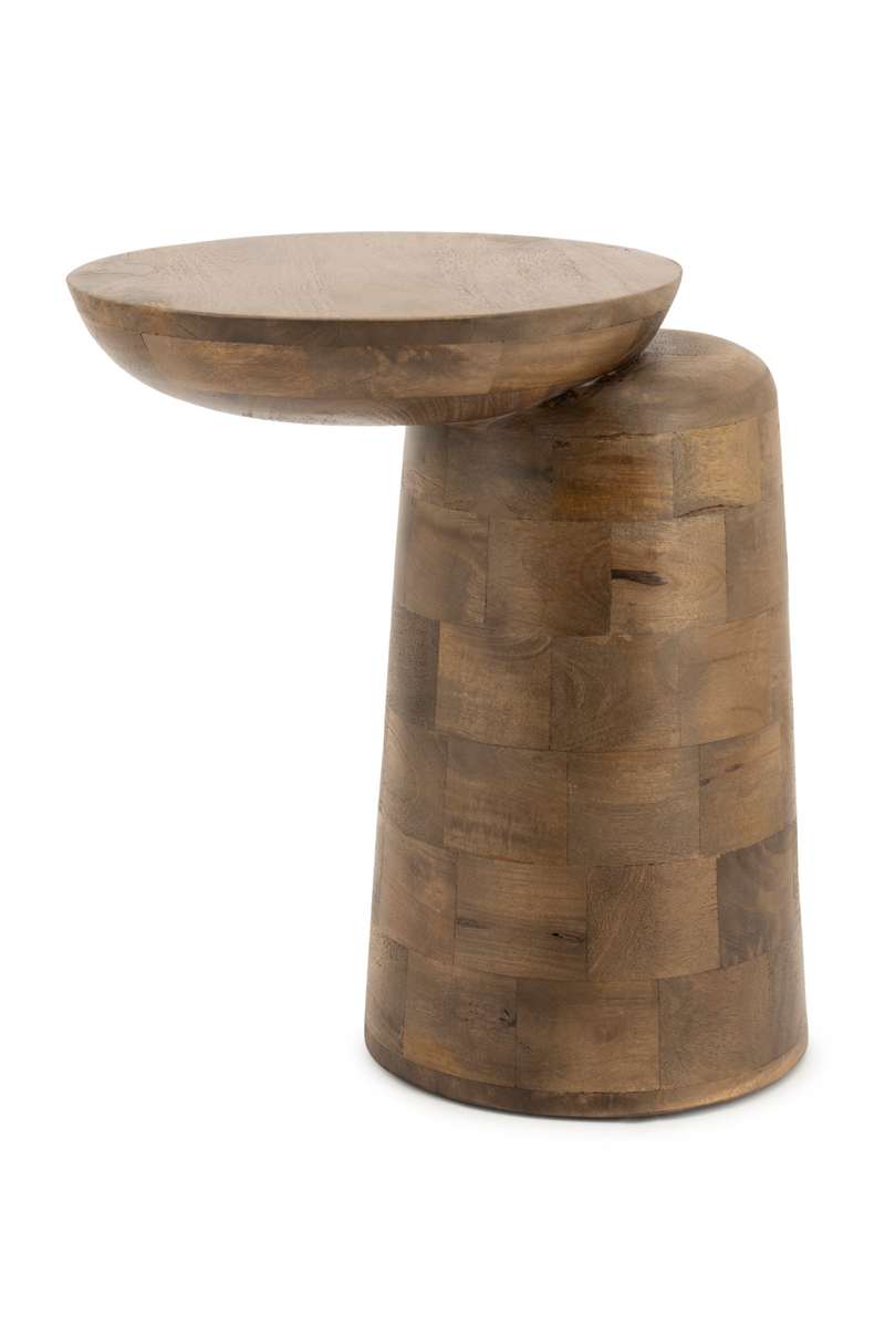 Lacquered Wood Asymmetric Side Table | By-Boo Woomble | Oroatrade.com