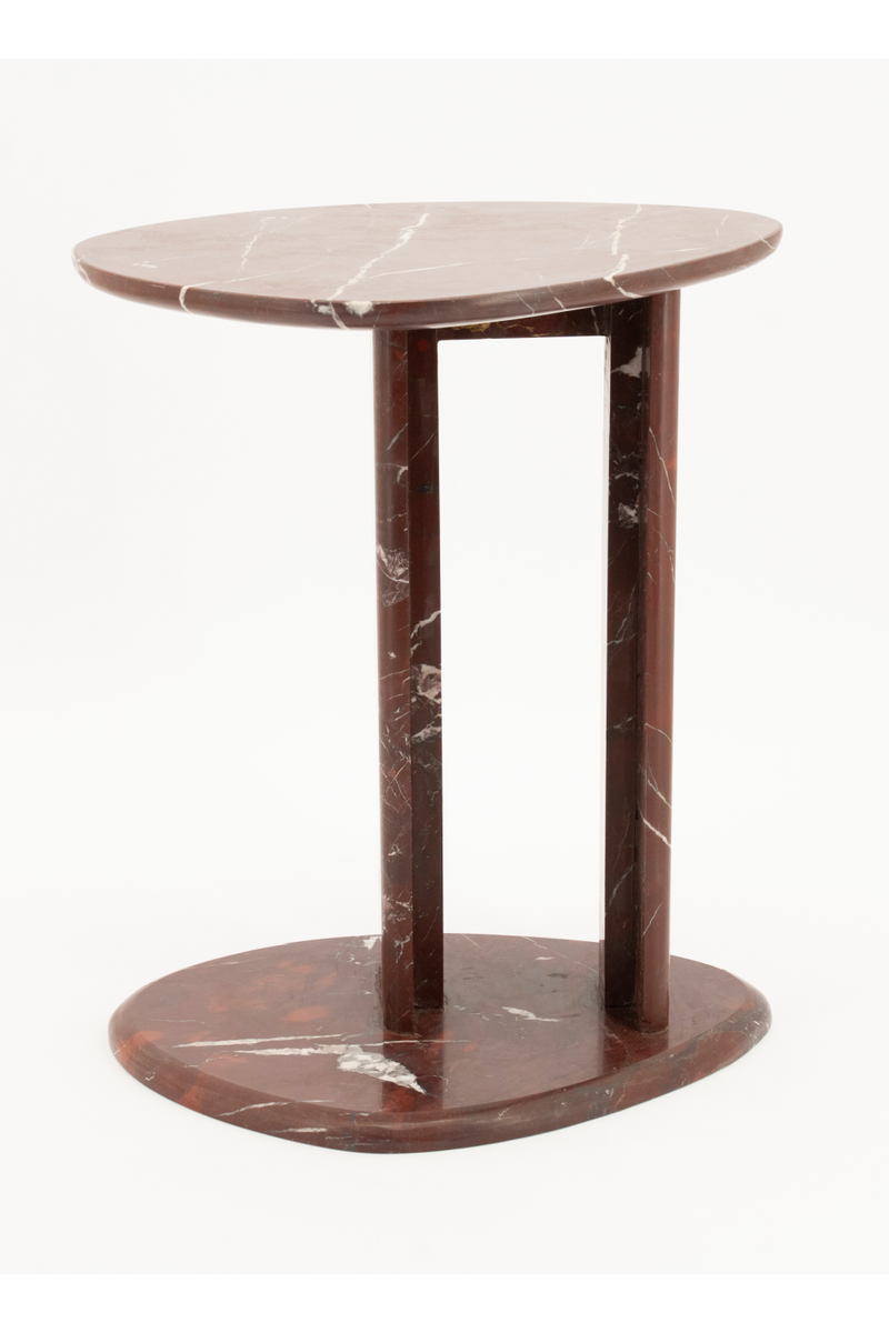 Polished Marble Side Table | By-Boo Lior | Oroatrade.com