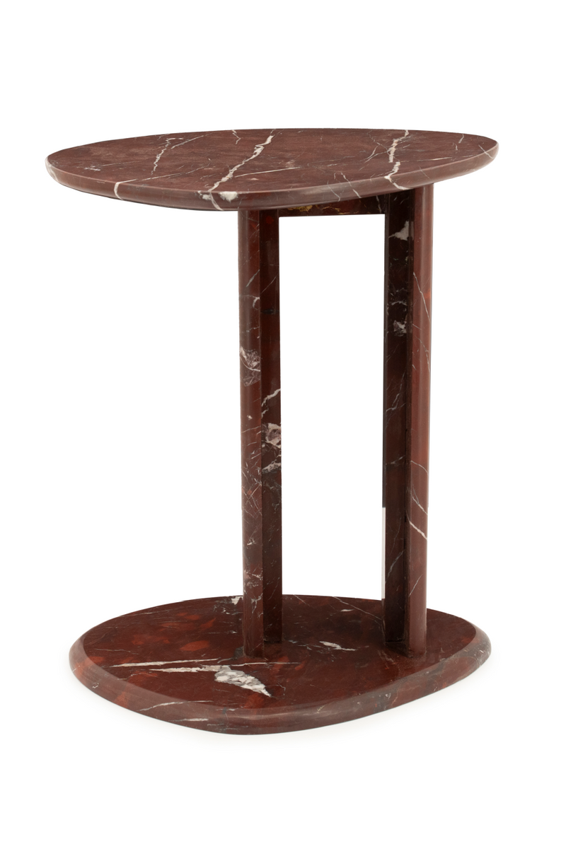 Polished Marble Side Table | By-Boo Lior | Oroatrade.com