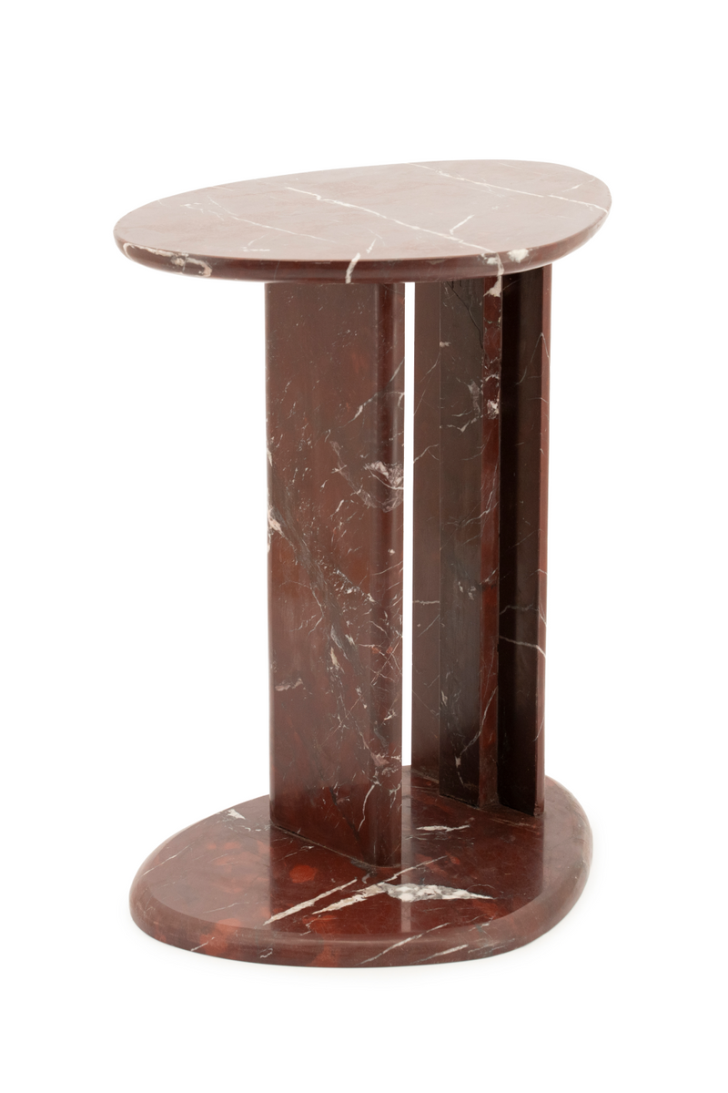 Polished Marble Side Table | By-Boo Lior | Oroatrade.com