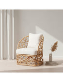 Rattan Bubble Openwork Accent Chair | Bali Loom Prisca | Oroatrade.com