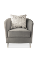 Gray Barrel Lounge Chair | Caracole Farrah | Oroatrade.com