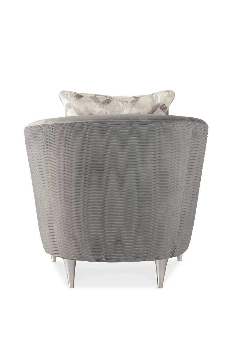 Gray Barrel Lounge Chair | Caracole Farrah | Oroatrade.com