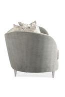 Gray Velvet Curved Sofa | Caracole Farrah | Oroatrade.com