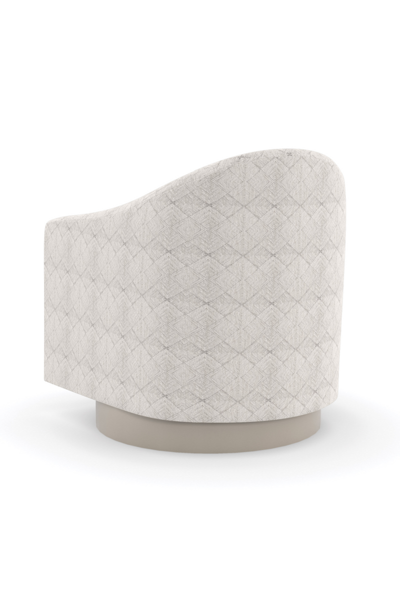 Diamond-Patterned Swivel Chair | Caracole Victoria | Oroatrade.com