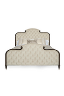 Cream Tufted Silk California King Bed | Caracole Everly |  Oroatrade.com