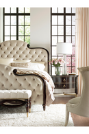 Cream Tufted Silk California King Bed | Caracole Everly |  Oroatrade.com