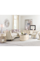 Cream Bouclé Modern Cabriole Sofa | Caracole Adela | Oroatrade.com