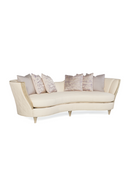 Cream Bouclé Modern Cabriole Sofa | Caracole Adela | Oroatrade.com