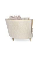 Cream Bouclé Modern Cabriole Sofa | Caracole Adela | Oroatrade.com