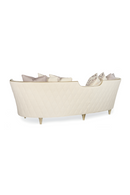 Cream Bouclé Modern Cabriole Sofa | Caracole Adela | Oroatrade.com
