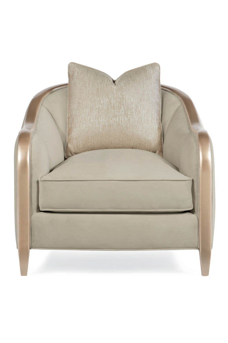 Channeled Velvet Lounge Chair | Caracole Adela | Oroatrade.com