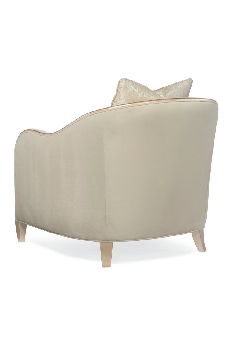 Channeled Velvet Lounge Chair | Caracole Adela | Oroatrade.com