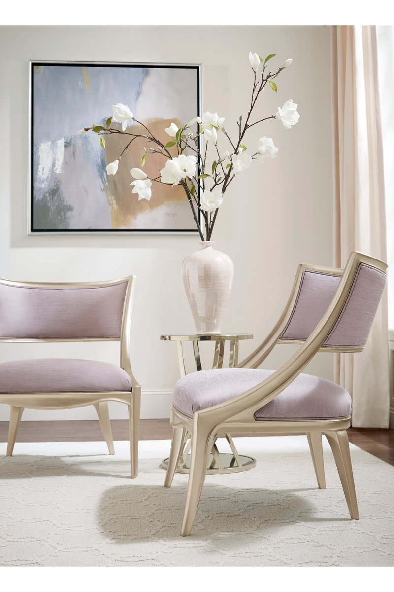 Lavender Linen Accent Chair | Caracole Adela | Oroatrade.com