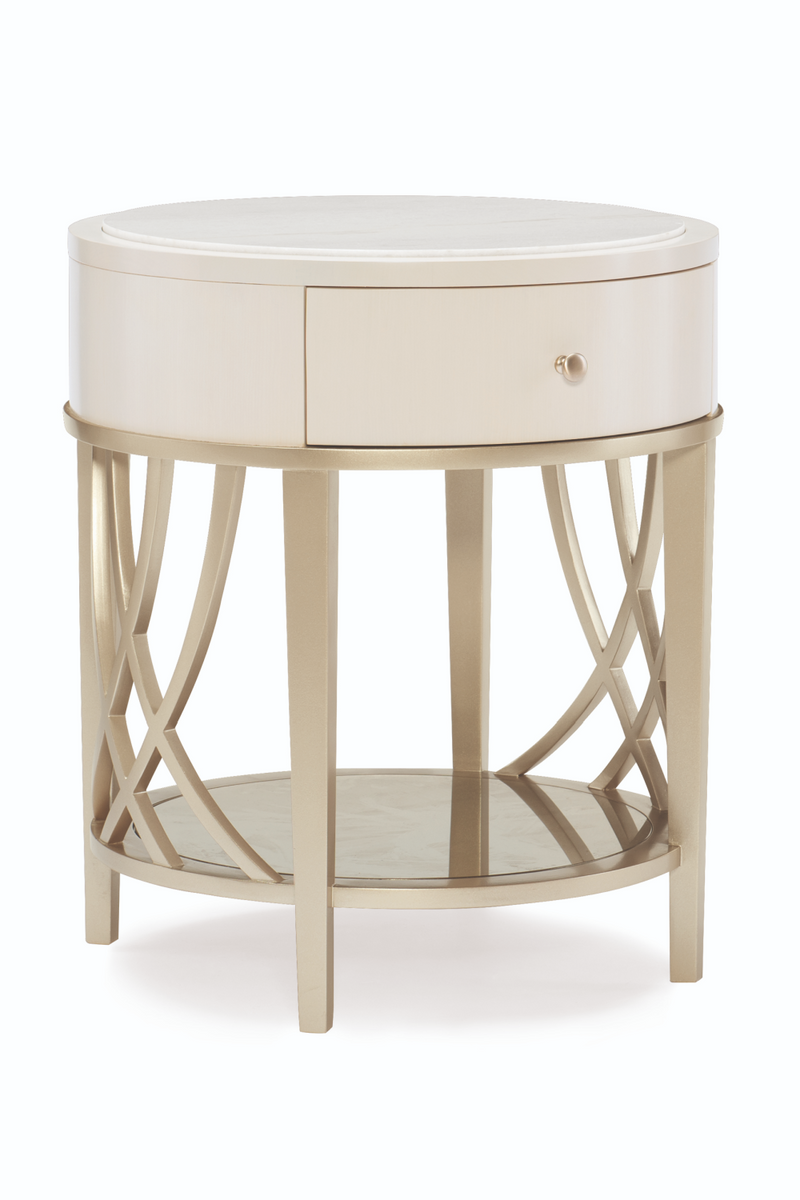 Alabaster Modern End Table | Caracole Adela | Oroatrade.com
