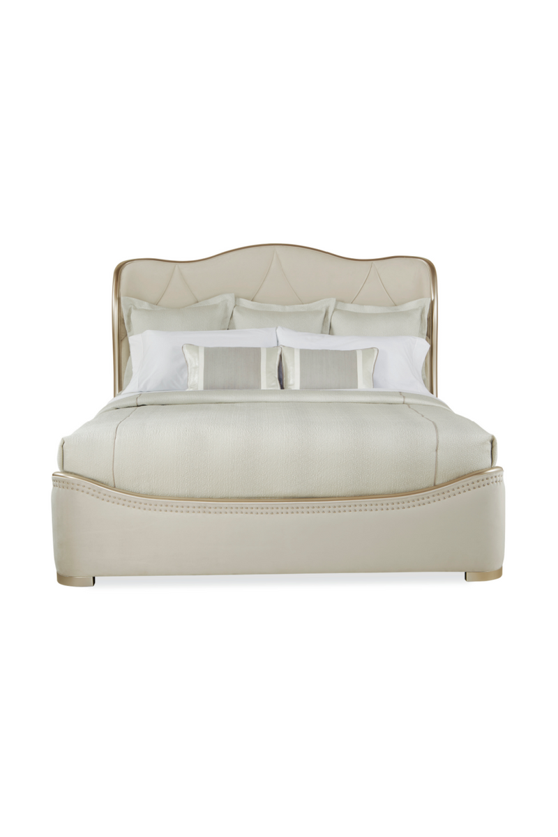 Cream Velvet California King Bed | Caracole | Oroatrade.com