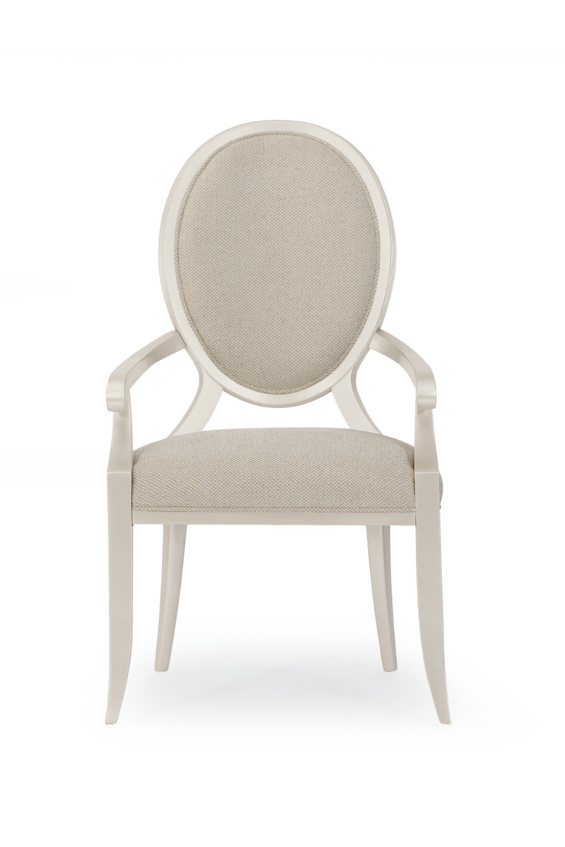 Oval Back Modern Armchair (2) | Caracole Avondale | Oroatrade.com