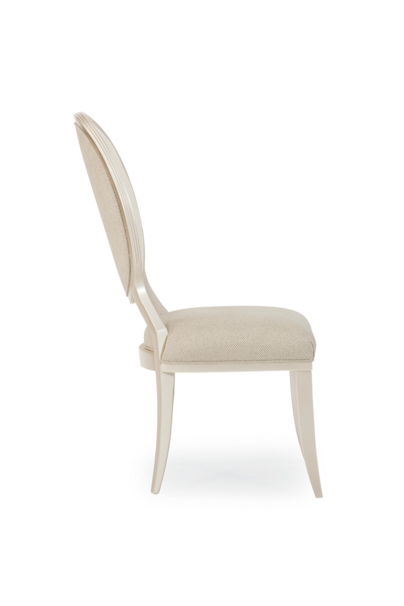 Neutral Tweed Side Chair (2) | Caracole Avondale | Oroatrade.com