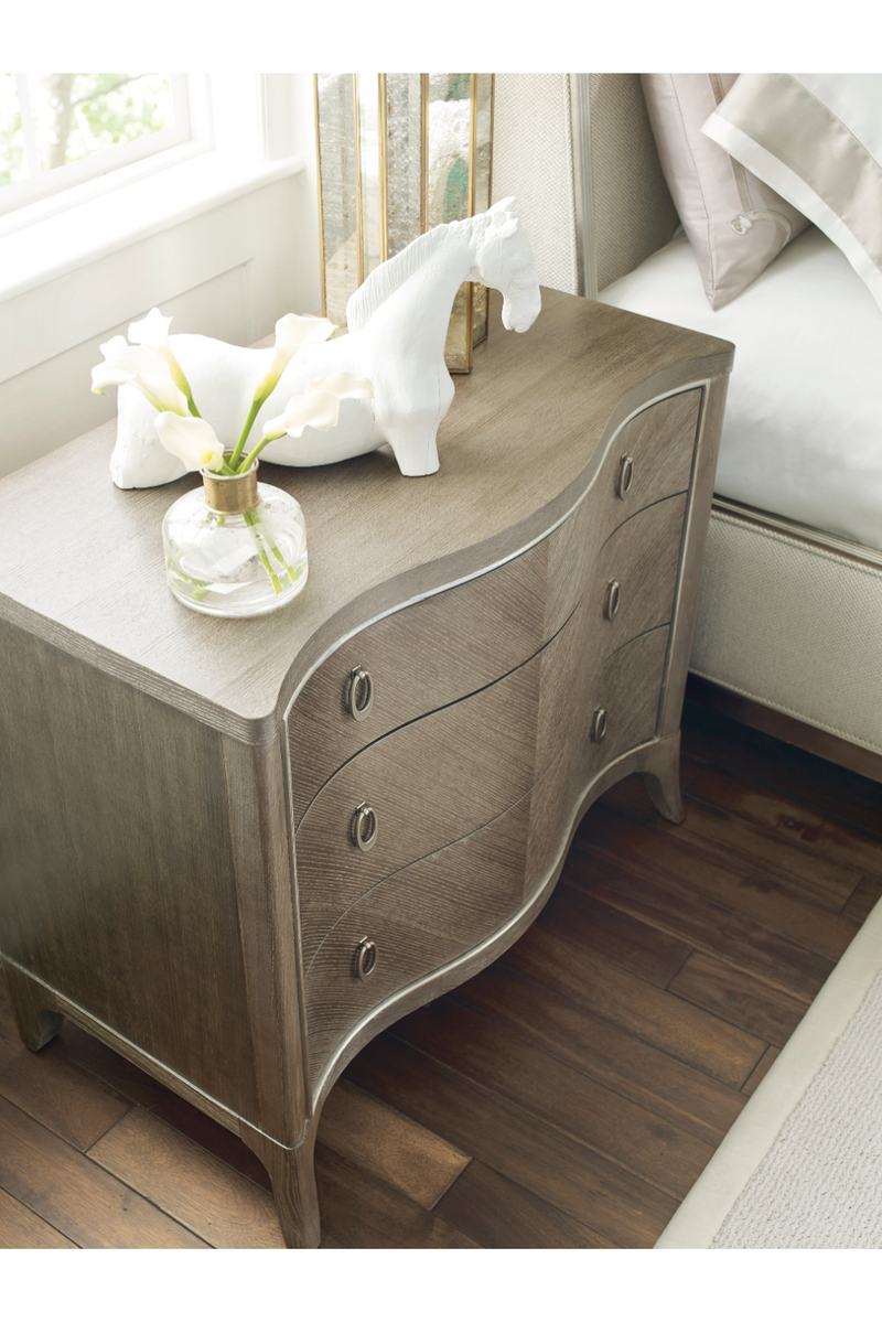 Chevron Ash Nightstand | Caracole Avondale | Oroatrade.com